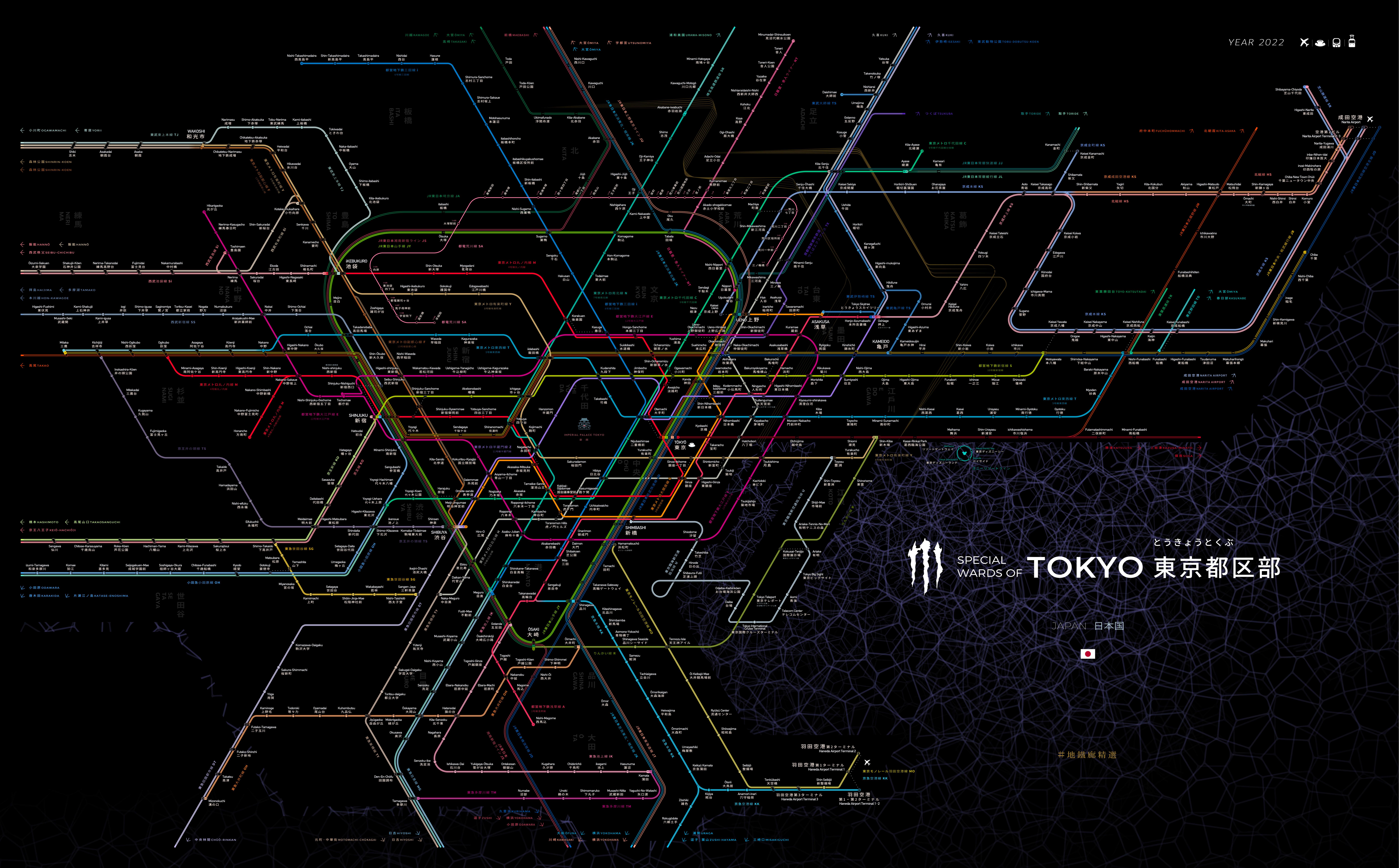 东京都23区轨道网总览 014