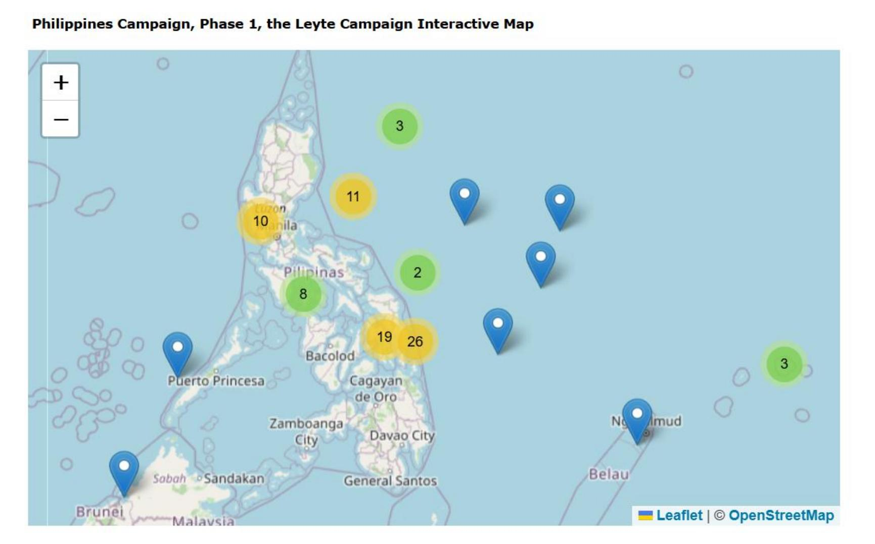 菲律宾附近海战地图